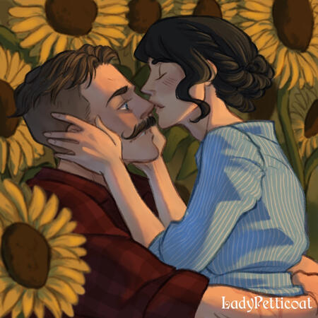 Render half-body with background